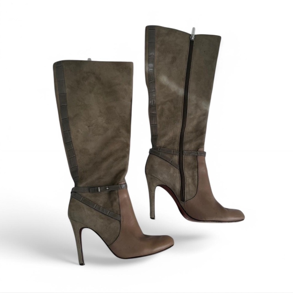 Coach Ursula Suede Heeled Boots